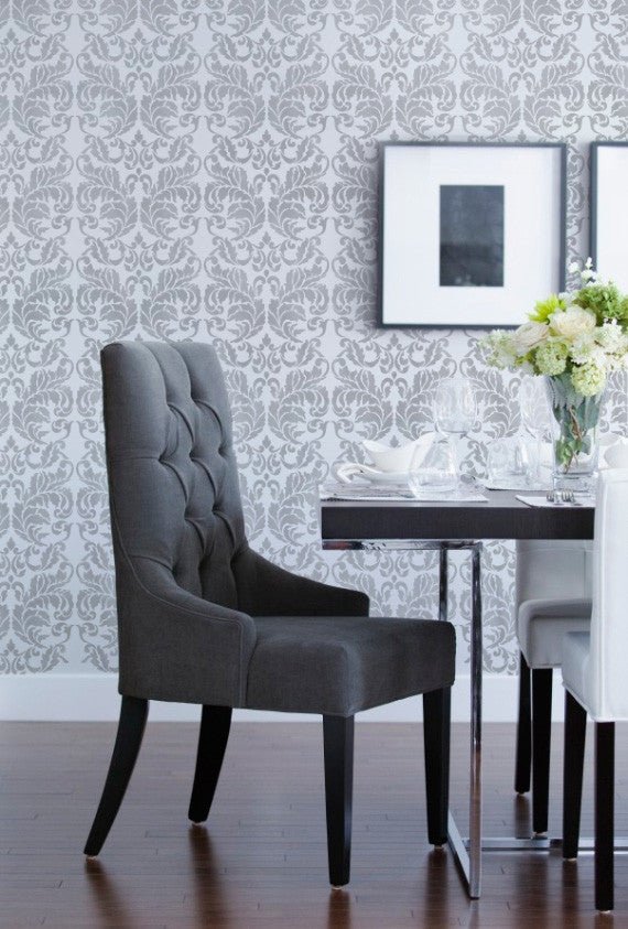 Acanthus Damask Wall Stencil - Royal Design Studio Stencils