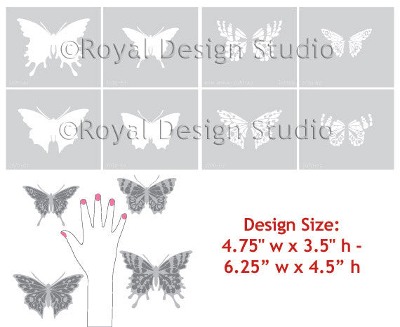 Papillon Butterfly Stencil Set