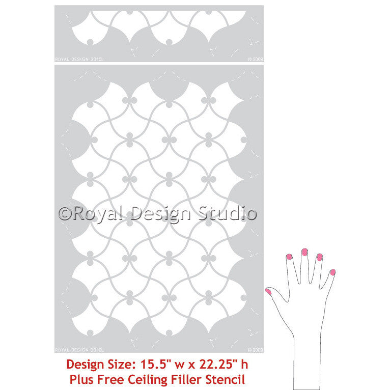 Moroccan Stencils for Exotic Home Decor - DIY Wall Stencils - Royal Design Studio