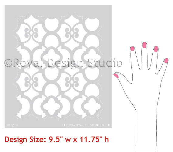 DIY Furniture Makeover using Moroccan Furniture Stencils - Royal Design Studio