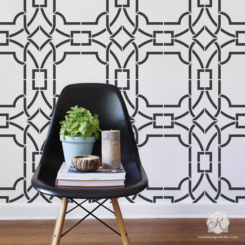 Contempo Trellis Wall Stencil