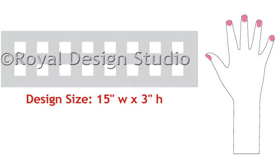 classic furniture stencils checks and gingham