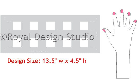 classic furniture stencils checks and gingham