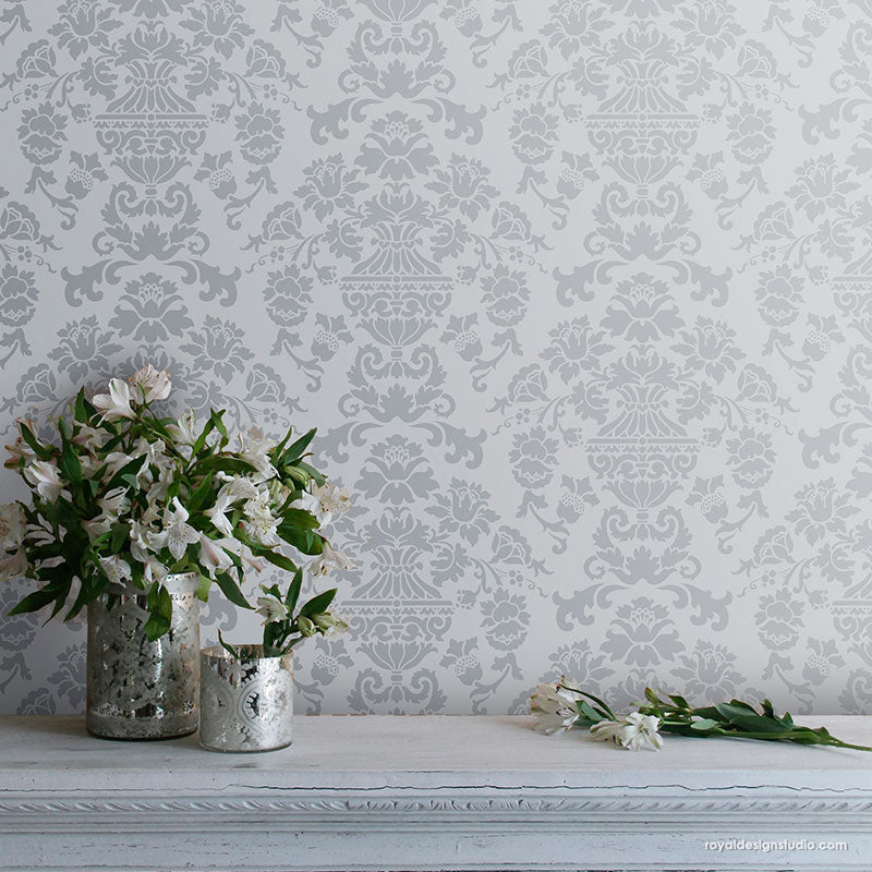 Encantada Damask Stencil