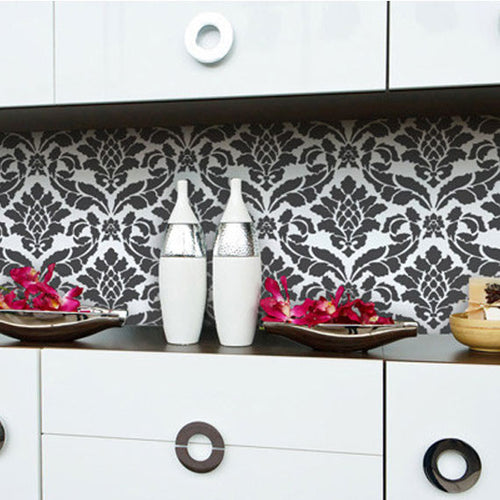 Large Trellis Wall Stencil | Acanthus Damask Wall Stencil for DIY Wallpaper