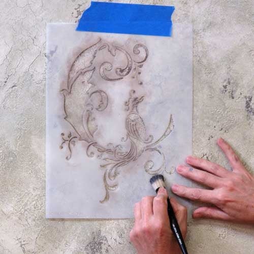 5/8" Stencil Brush - Royal Design Studio Stencils