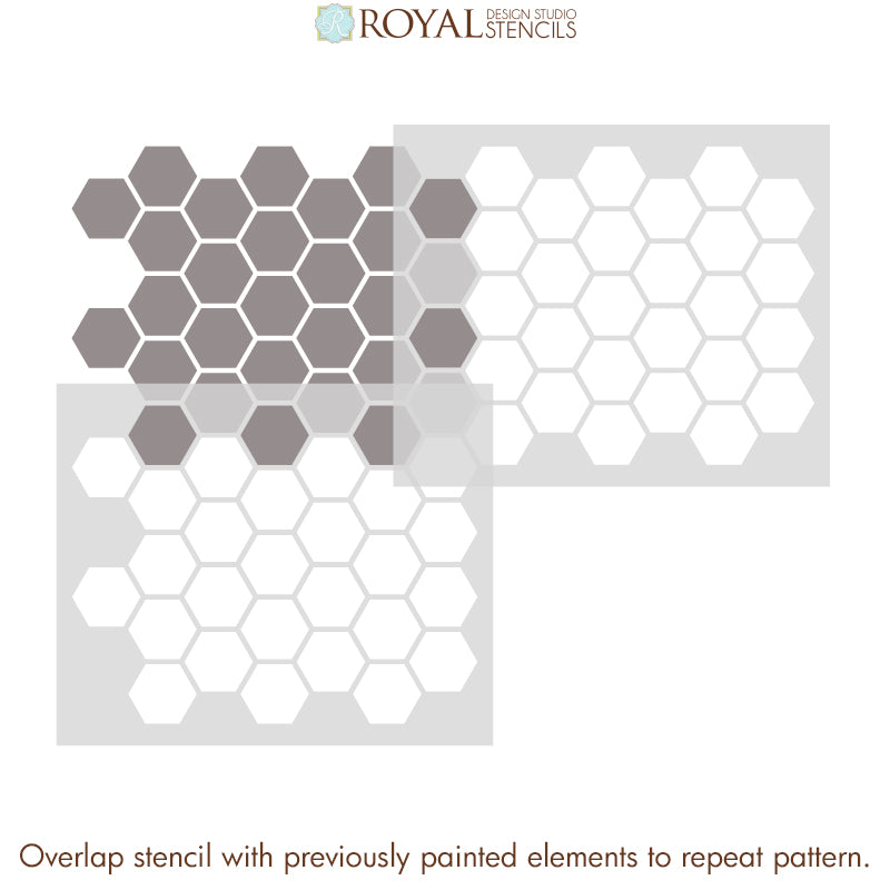 Honeycomb Stencil - Available At Blue Star At Home