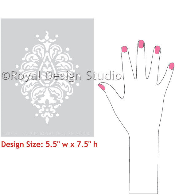 Easy to Use Walls Stencils for Indian Wall Art Patterns - Royal Design Studio
