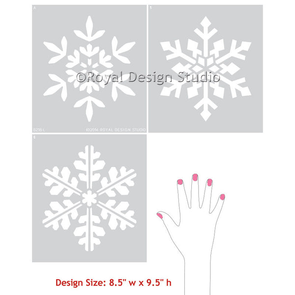 Winter Snowflake Christmas Stencils