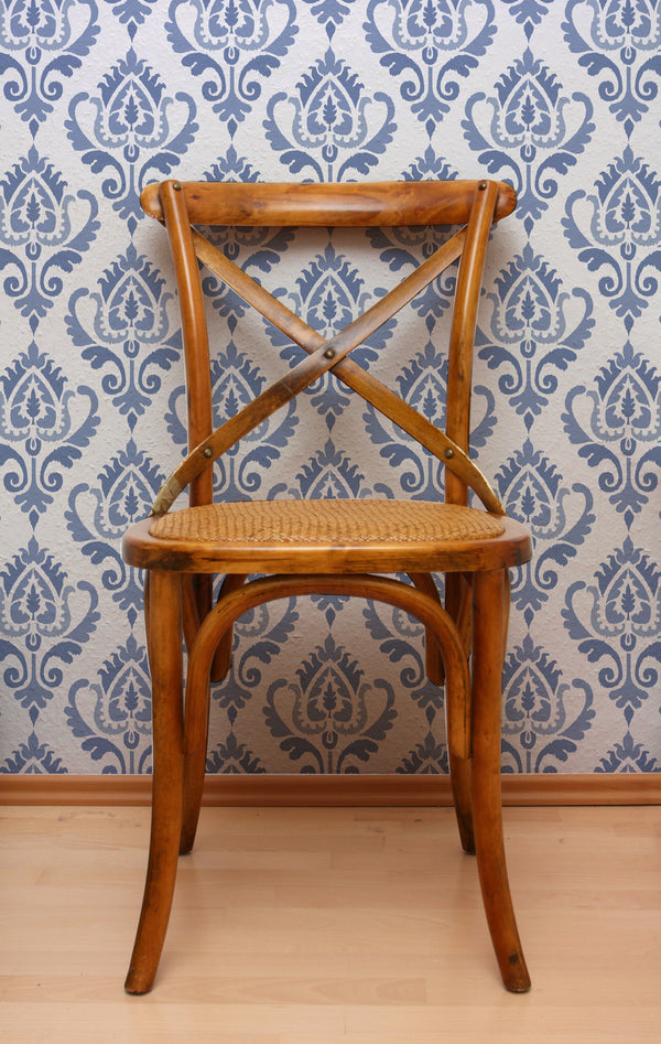 Pier 1 or Cost Plus for Less - DIY Paint Table Tops and Dressers with Trendy Ikat Stencil Patterns from Royal Design Studio