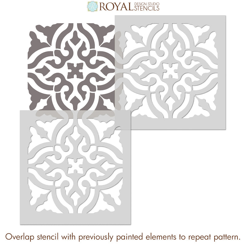 Christmas Pattern Stencils Set, 4-Piece Set