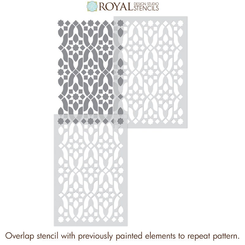 Blythe Trellis Wall Stencil