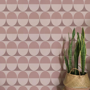 Modern Wallpaper Pattern Bedroom Wall Stencils - Intuition Modern Wall Stencil from Royal Design Studio Stencils