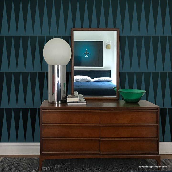 Modern Stencils & Geometric Pattern Stencils - Painting DIY Home Decor ...