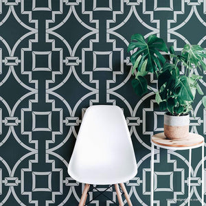 Large Stencils - Modern Wall Stencils for Painting Geometric Wallpaper Design - Royal Design Studio Stencils