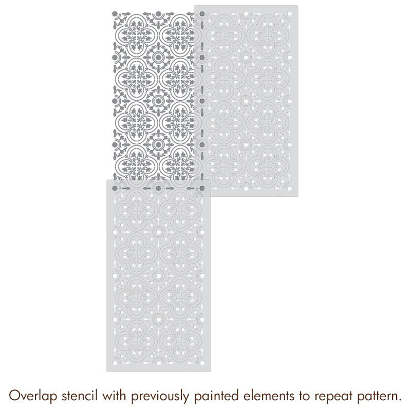 Tile Stencils for Painting Floor - Floor Stencils for Painting Tiles - Royal Design Studio