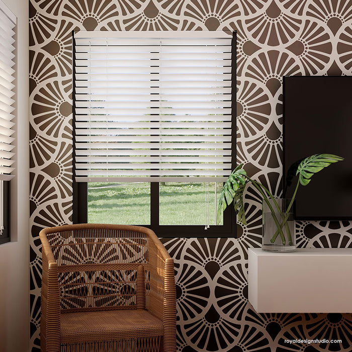 Large Stencils for Painting Art Deco Wall Decor - DIY Decorating