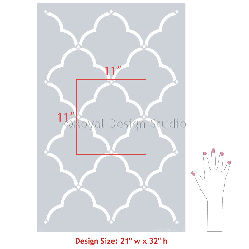 NEW! Selena Trellis Wall Stencil