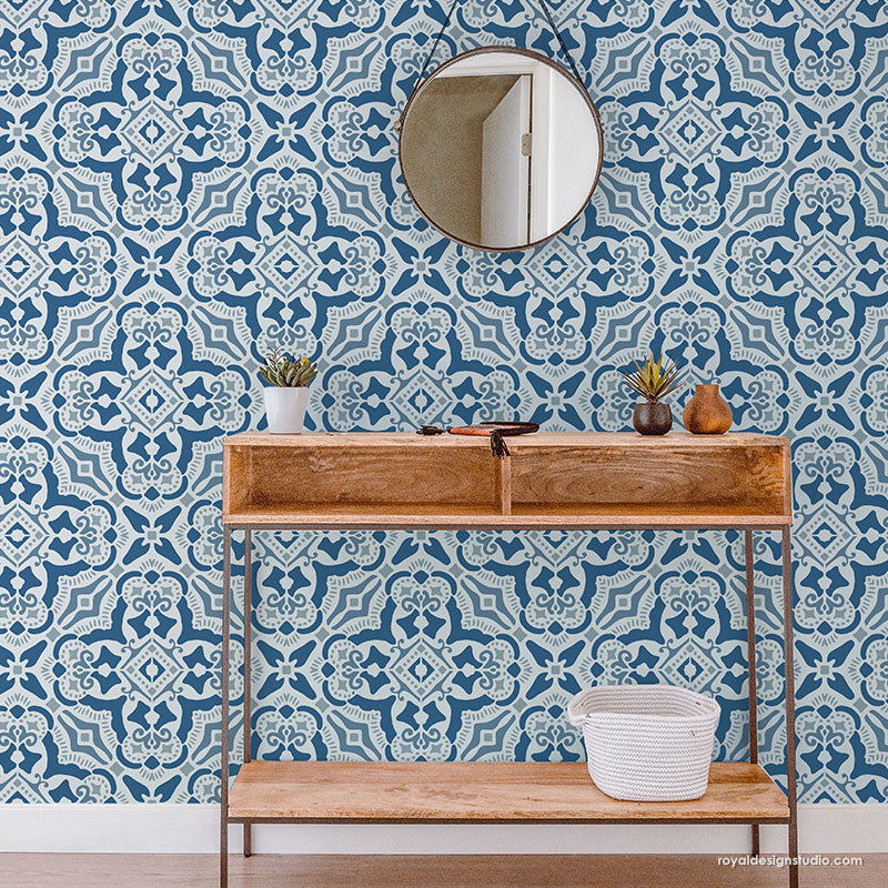 NEW! Rosa Tile Stencil