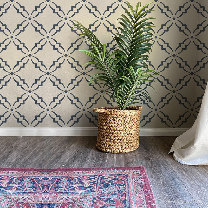 NEW! Adeline Trellis Wall Stencil