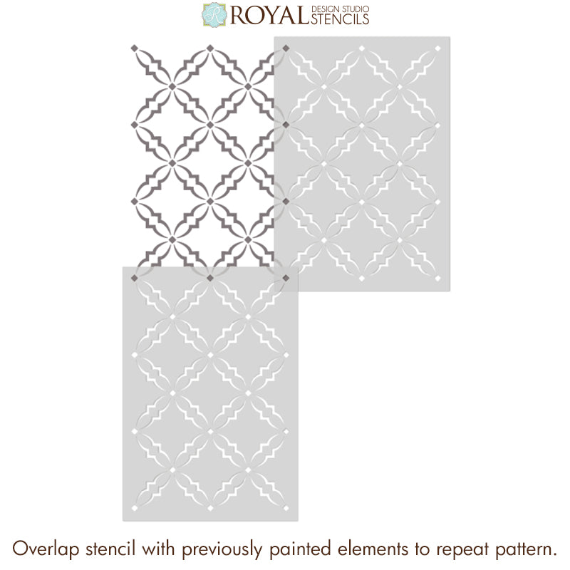 NEW! Adeline Trellis Wall Stencil