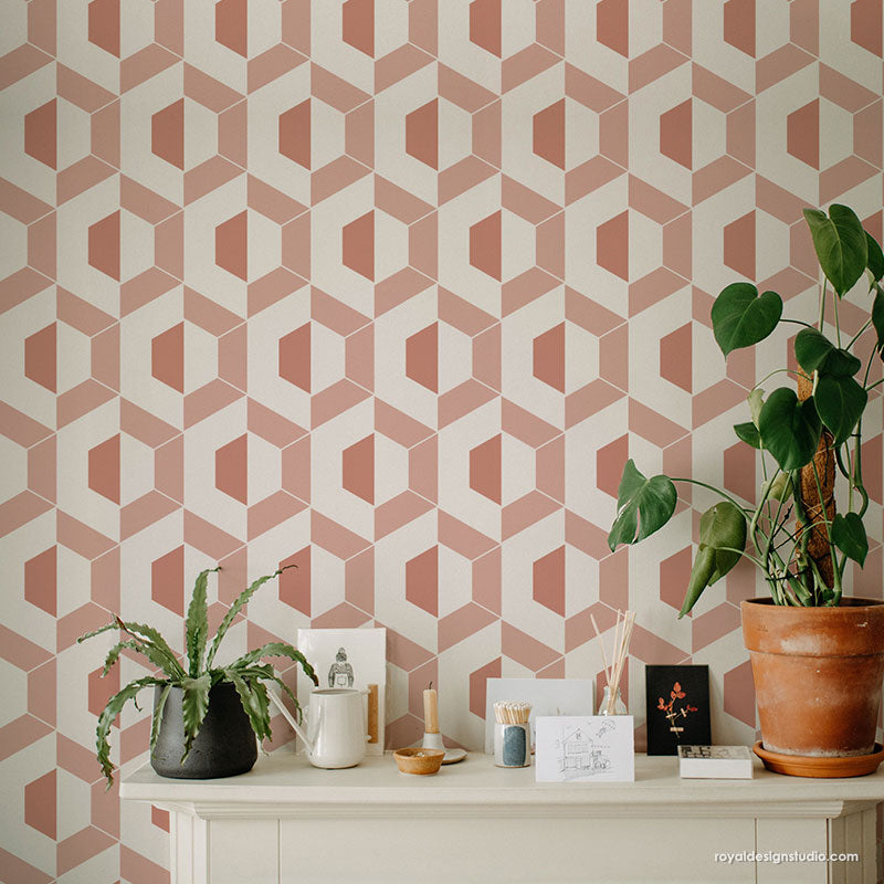 NEW! Nexus Modern Allover Wall Stencil