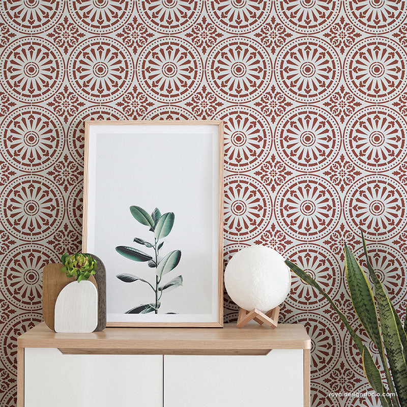 NEW! Delicate Tile Stencil