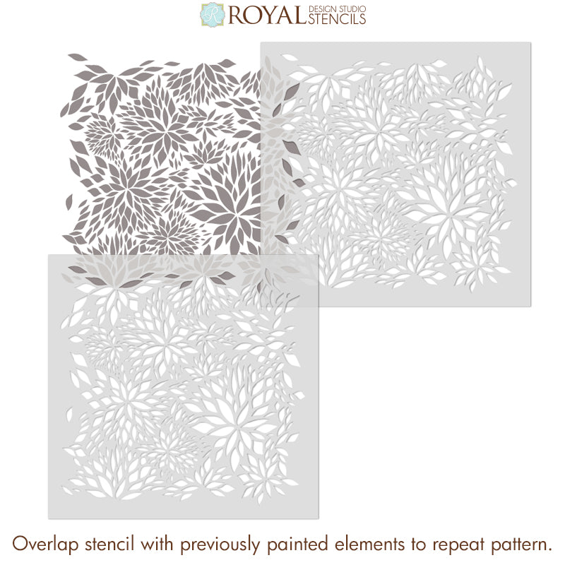 Petal Play Floral Damask Wall Stencil