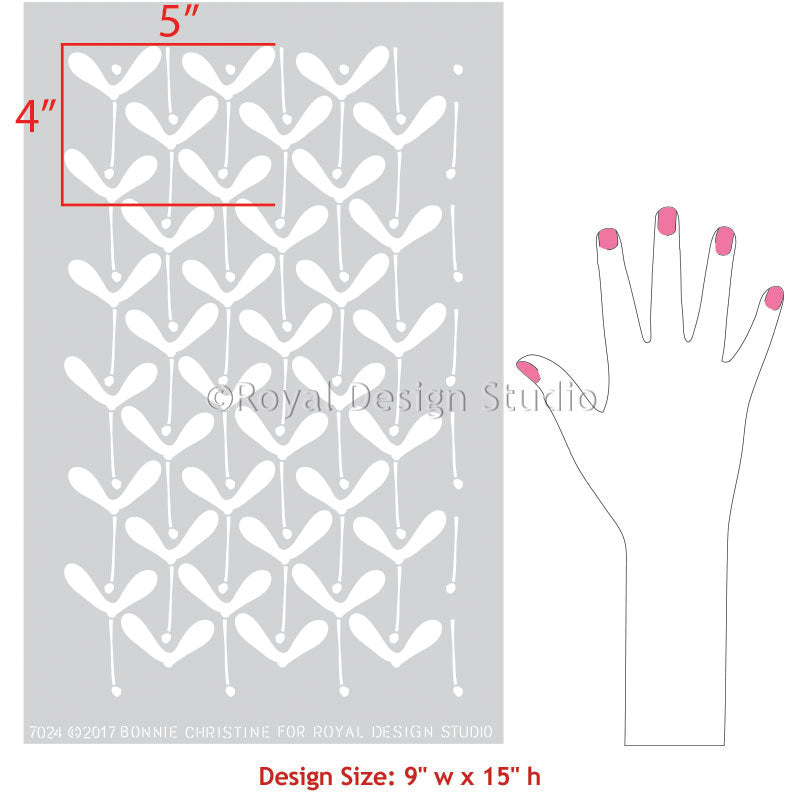 Swedish Design Simple Decor Vintage Furniture Stencils - Royal Design Studio