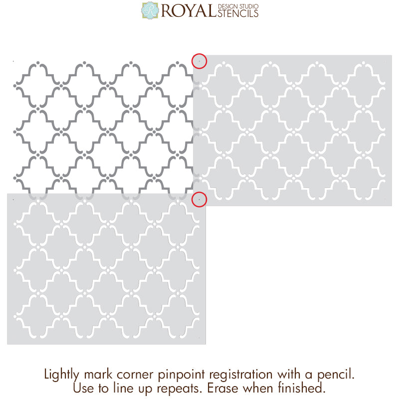 Moorish Trellis Wall Stencil