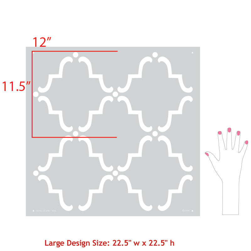 Moorish Trellis Wall Stencil