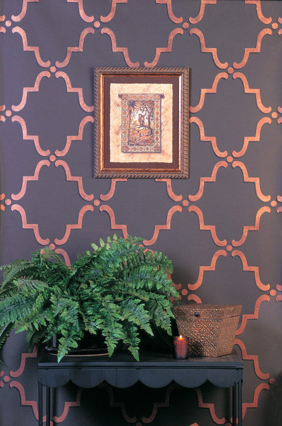 Moorish Trellis Wall Stencil