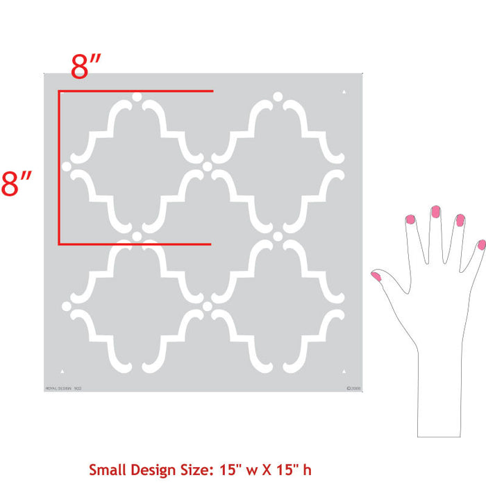 Wall Stencil | Small Moorish Trellis Stencil