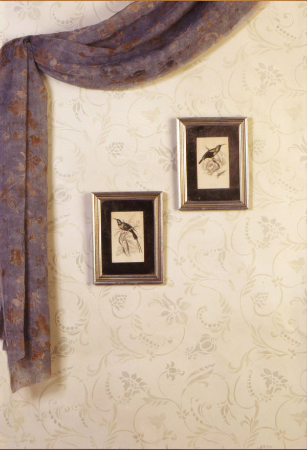 Flourish Allover Wall Stencil