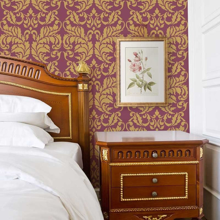 Wall Stencil | Acanthus Damask Stencil