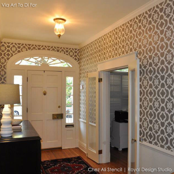 Chez Ali Moroccan Wall Stencil