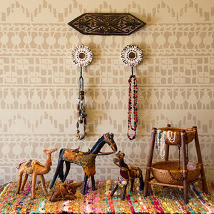 Decorate your home with exotic tribal pattern with African Wall Stencil designs