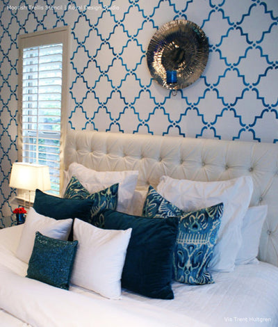 Wall Stencil | Small Moorish Trellis Stencil