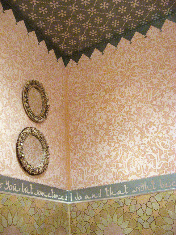 Intricate and Detailed Allover Wall Stencils - Moroccan Stencils for Exotic Decorating - Royal Design Studio