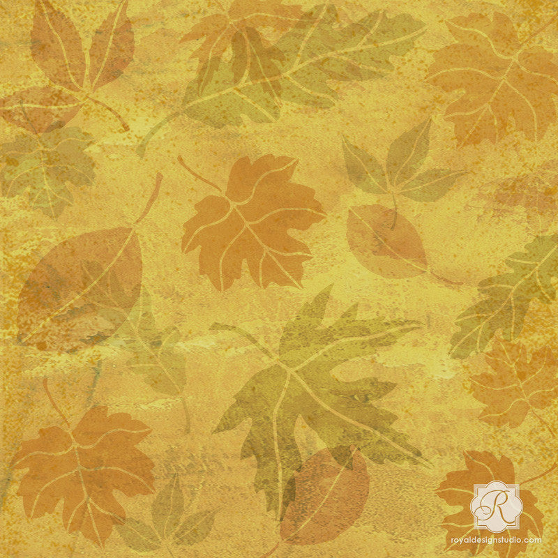 Fall Leaves Stencil Set