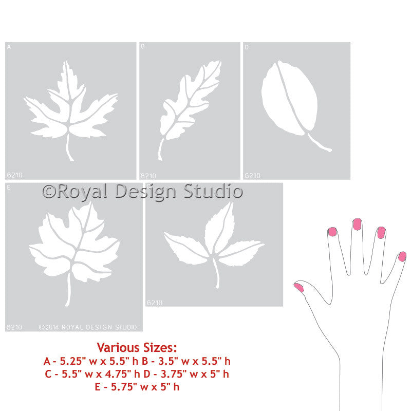 Fall Leaves Stencil Set