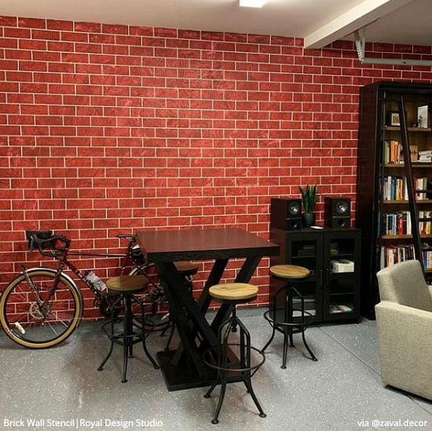 Brick Wall Stencil