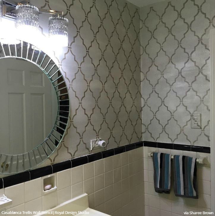 Casablanca Trellis Moroccan Stencil