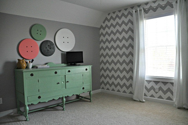 Modern and Classic Patterns for Painting Walls - Chevron Wall Stencils - Royal Design Studio
