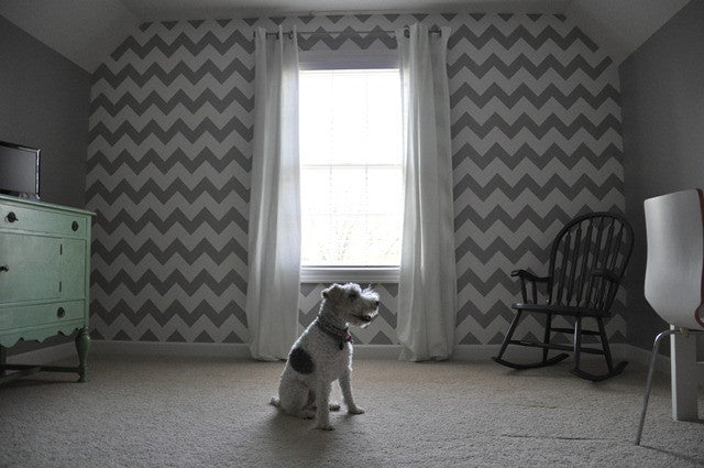 Modern and Classic Patterns for Painting Walls - Chevron Wall Stencils - Royal Design Studio