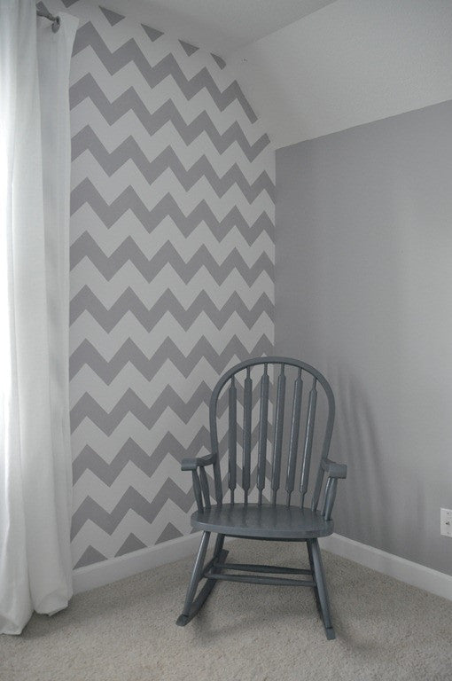 Modern and Classic Patterns for Painting Walls - Chevron Wall Stencils - Royal Design Studio