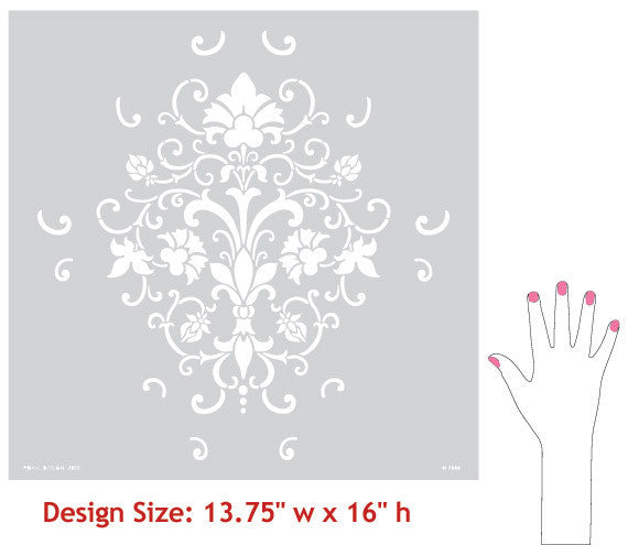 Elegant Allover Wall Stencils for Stenciling Wall Decor Art and Accent Walls - Royal Design Studio