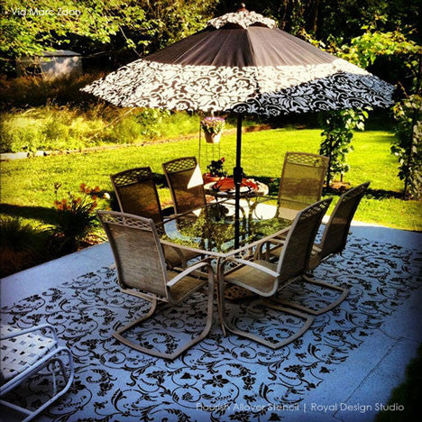 Large Stencils, Flower Stencils, Vine Stencils, and Floor Stencils by Royal Design Studio