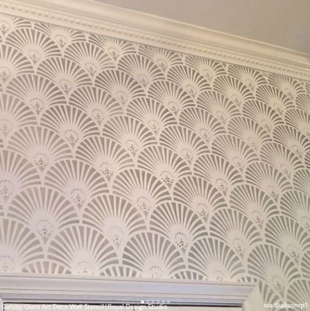 Gatsby Glam Art Deco Wall Stencil