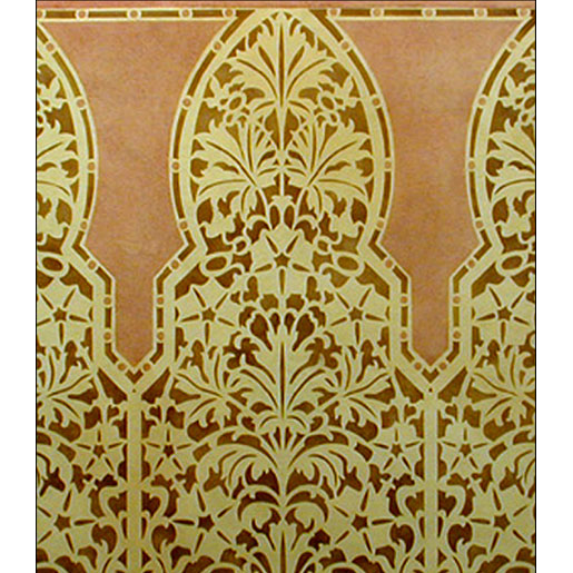 Gothic Dado Border Stencil pattern 
